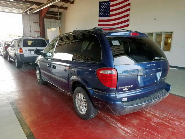 1D4GP45343B127916 - 2003 DODGE CARAVAN SP BLUE photo 3