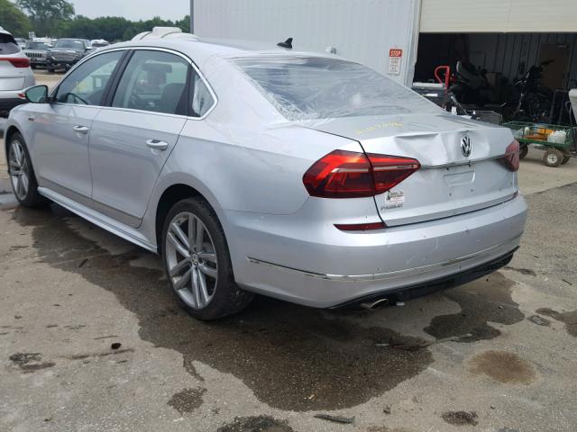 1VWDT7A31HC023935 - 2017 VOLKSWAGEN PASSAT R-L SILVER photo 3