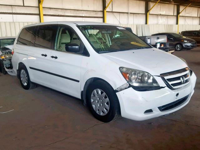 5FNRL38207B052875 - 2007 HONDA ODYSSEY LX WHITE photo 1