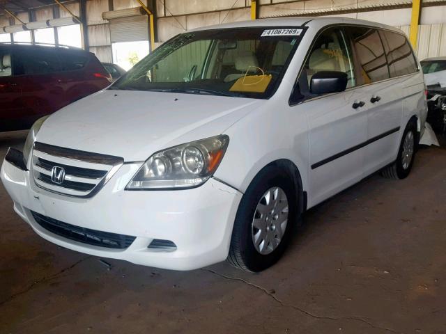 5FNRL38207B052875 - 2007 HONDA ODYSSEY LX WHITE photo 2