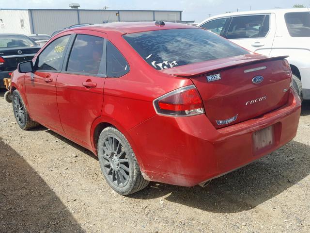 1FAHP3GN6AW196810 - 2010 FORD FOCUS SES RED photo 3