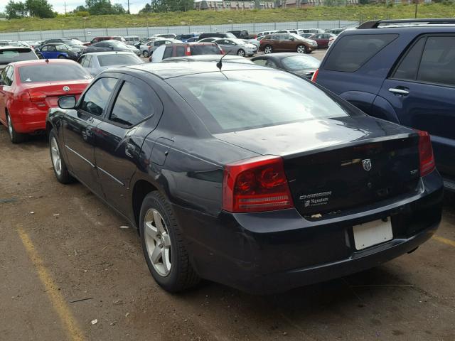 2B3LA33G88H162116 - 2008 DODGE CHARGER SX BLACK photo 3