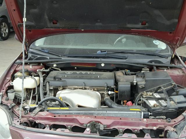 JTKDE177250033173 - 2005 TOYOTA SCION TC MAROON photo 7