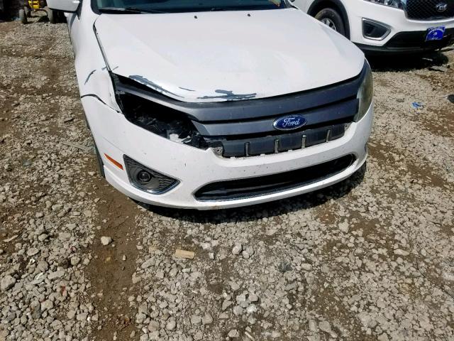 3FAHP0JA2AR163634 - 2010 FORD FUSION SEL WHITE photo 9