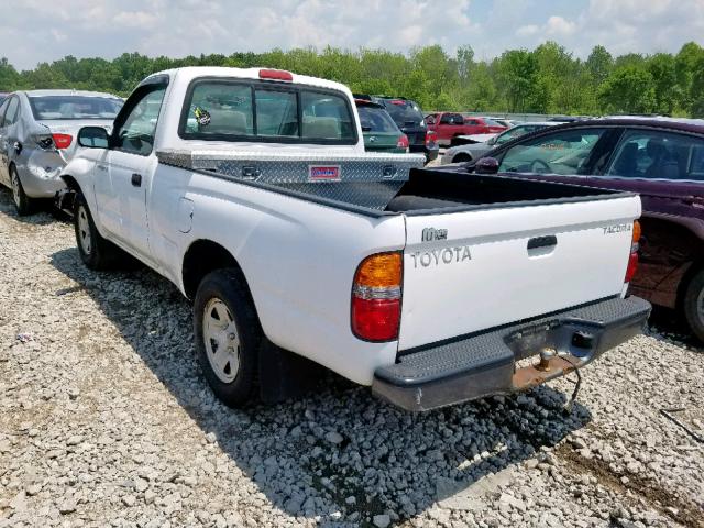 5TENL42N43Z164000 - 2003 TOYOTA TACOMA WHITE photo 3