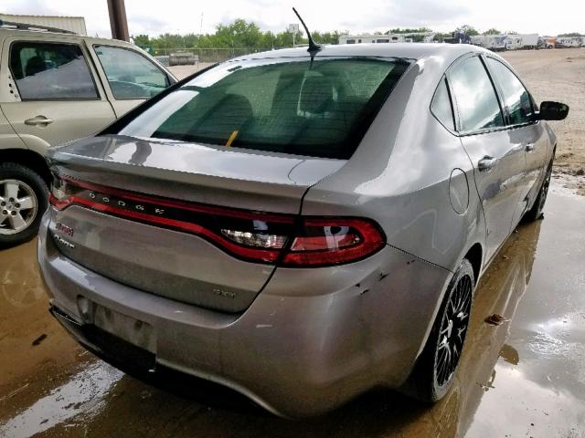 1C3CDFBB5FD158780 - 2015 DODGE DART SXT GRAY photo 4