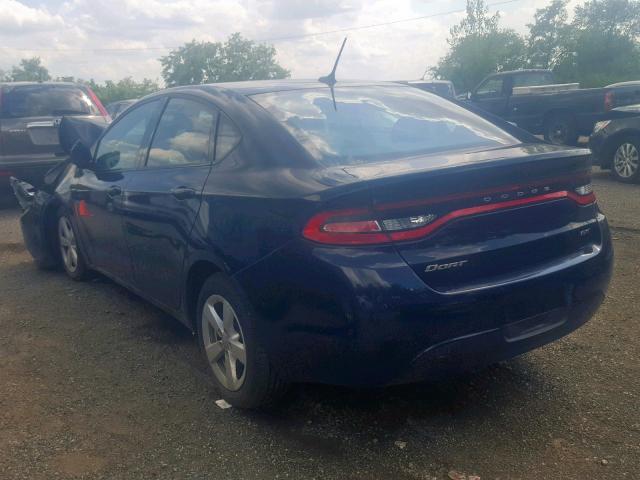 1C3CDFBB1GD592907 - 2016 DODGE DART SXT BLUE photo 3