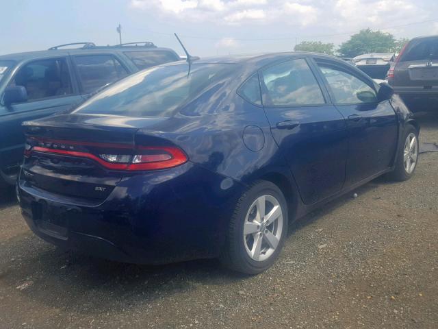 1C3CDFBB1GD592907 - 2016 DODGE DART SXT BLUE photo 4