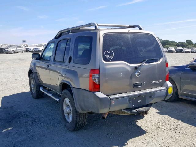 5N1ED28YX4C600539 - 2004 NISSAN XTERRA XE SILVER photo 3