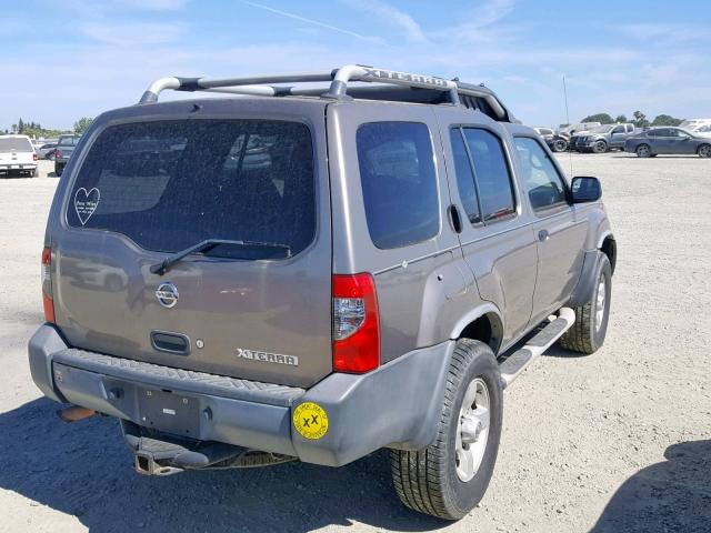 5N1ED28YX4C600539 - 2004 NISSAN XTERRA XE SILVER photo 4