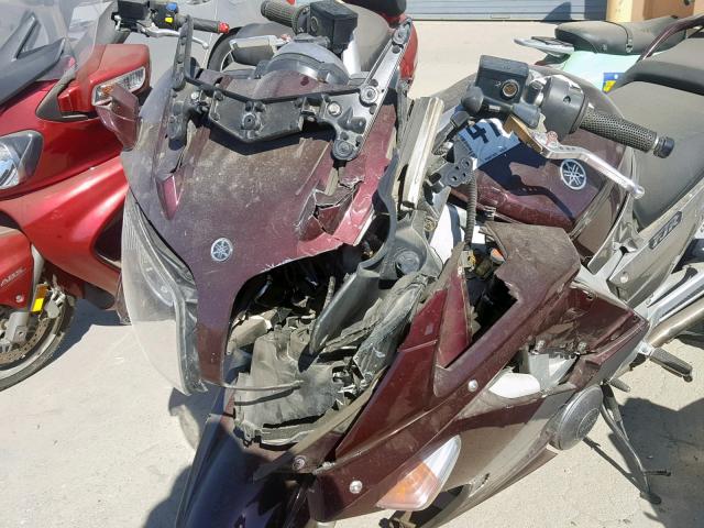 JYARP15Y87A000710 - 2007 YAMAHA FJR1300 BURGUNDY photo 9