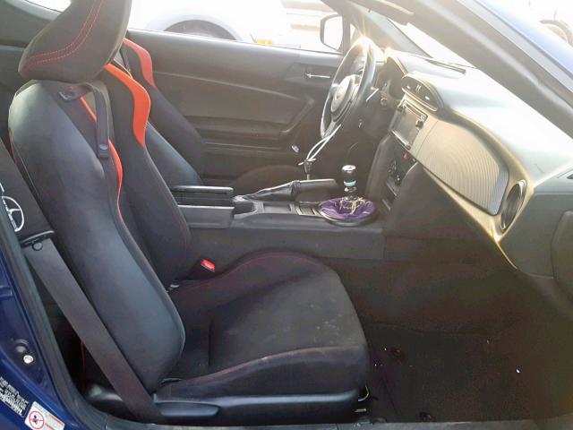 JF1ZNAA12F9709514 - 2015 TOYOTA SCION FR-S BLUE photo 5