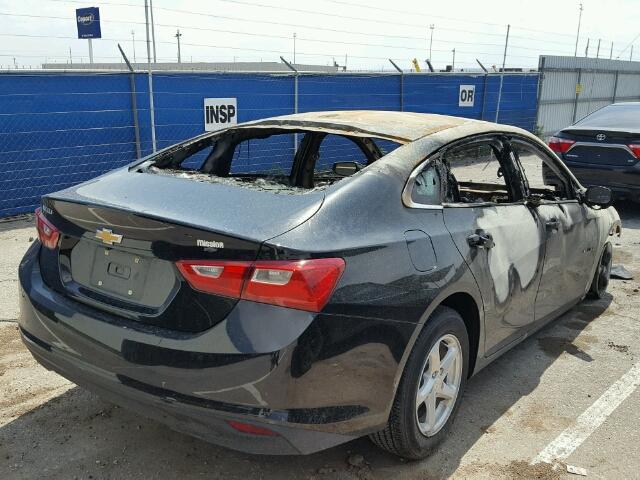 1G1ZB5ST7HF155569 - 2017 CHEVROLET MALIBU LS შავი ფოტო 4