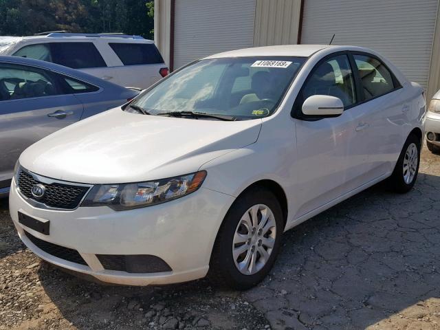 KNAFU4A26B5377215 - 2011 KIA FORTE EX WHITE photo 2