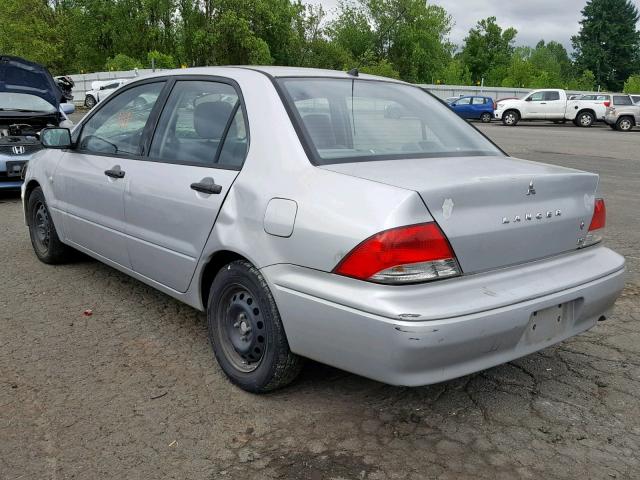 JA3AJ26E42U073446 - 2002 MITSUBISHI LANCER ES SILVER photo 3