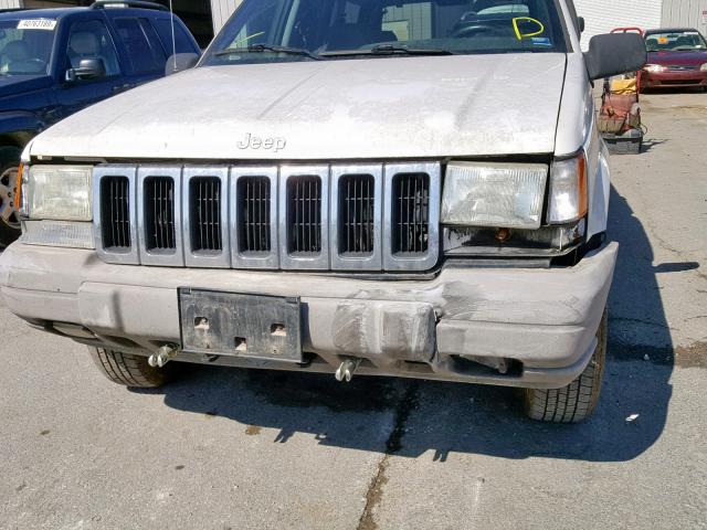 1J4GZ58S1WC103226 - 1998 JEEP GRAND CHER WHITE photo 9