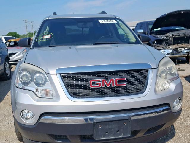 1GKKVPED4BJ109271 - 2011 GMC ACADIA SLE SILVER photo 9