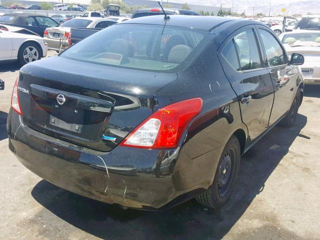 3N1CN7AP6CL826266 - 2012 NISSAN VERSA S BLACK photo 4