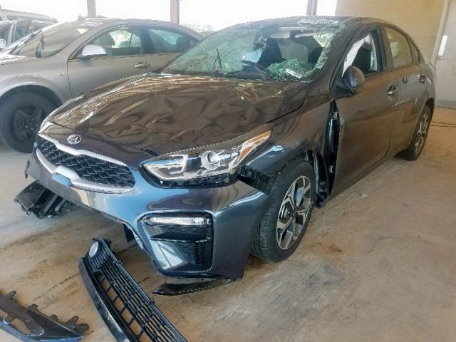 3KPF24AD7KE051857 - 2019 KIA FORTE FE BLACK photo 2