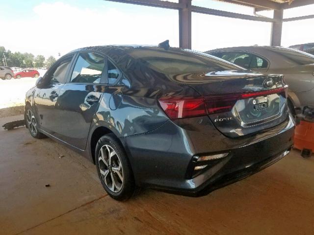 3KPF24AD7KE051857 - 2019 KIA FORTE FE BLACK photo 3