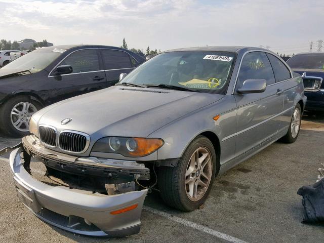 WBABD33404PL05179 - 2004 BMW 325 CI GRAY photo 2