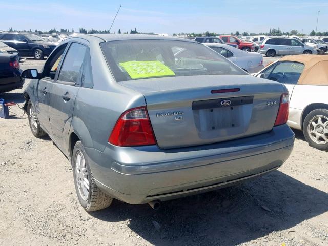 1FAFP34N56W151649 - 2006 FORD FOCUS ZX4 TEAL photo 3