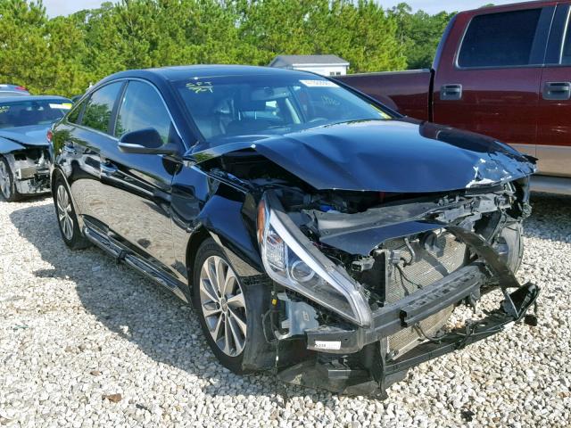 5NPE34AF8GH331591 - 2016 HYUNDAI SONATA SPO BLACK photo 1