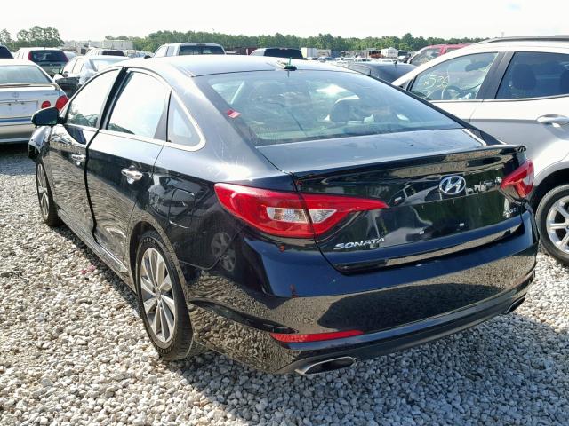 5NPE34AF8GH331591 - 2016 HYUNDAI SONATA SPO BLACK photo 3