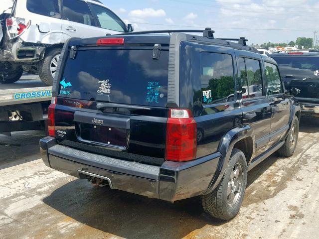 1J8HG48N36C119926 - 2006 JEEP COMMANDER BLACK photo 4