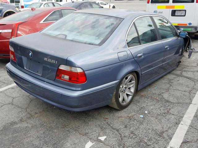 WBADT43412GZ98553 - 2002 BMW 525 I AUTO BLUE photo 4