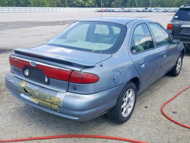 1FAFP66L1YK120213 - 2000 FORD CONTOUR SE BLUE photo 4