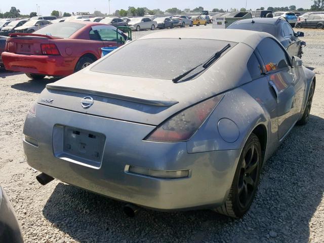 JN1AZ34D73T113829 - 2003 NISSAN 350Z COUPE GRAY photo 4