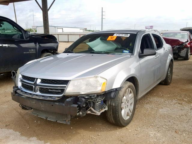 1B3BD4FB6BN533944 - 2011 DODGE AVENGER EX SILVER photo 2