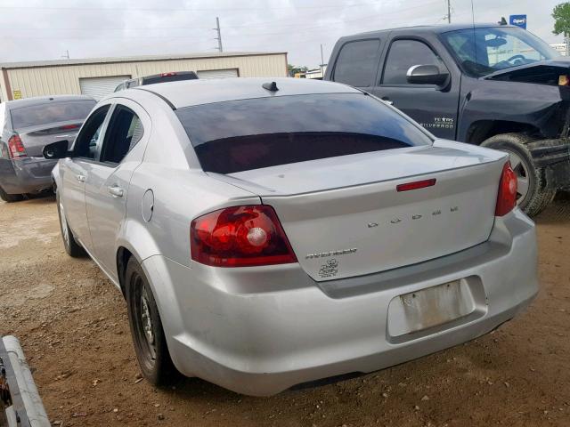 1B3BD4FB6BN533944 - 2011 DODGE AVENGER EX SILVER photo 3