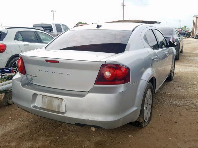 1B3BD4FB6BN533944 - 2011 DODGE AVENGER EX SILVER photo 4