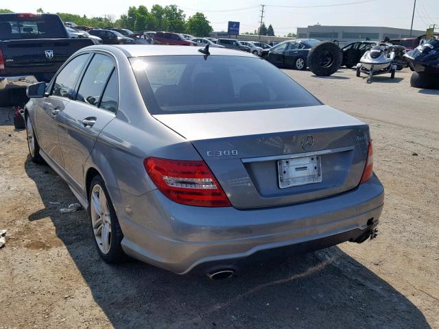 WDDGF8BB1CR226483 - 2012 MERCEDES-BENZ C 300 4MAT GRAY photo 3