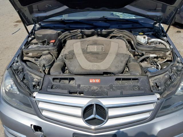 WDDGF8BB1CR226483 - 2012 MERCEDES-BENZ C 300 4MAT GRAY photo 7