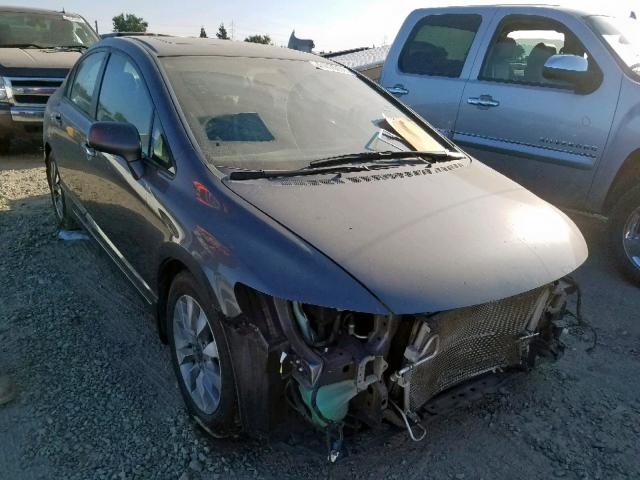 19XFA1F96AE009510 - 2010 HONDA CIVIC EXL GRAY photo 1