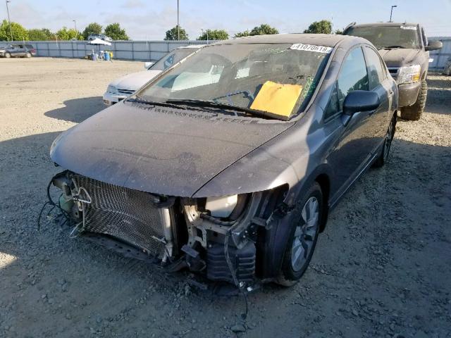 19XFA1F96AE009510 - 2010 HONDA CIVIC EXL GRAY photo 2