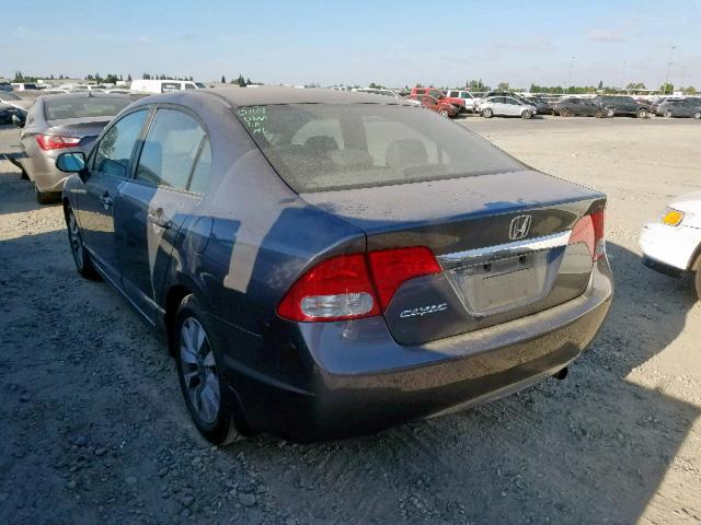 19XFA1F96AE009510 - 2010 HONDA CIVIC EXL GRAY photo 3