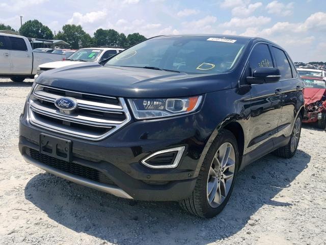 2FMPK4K89FBB82576 - 2015 FORD EDGE TITAN BLACK photo 2