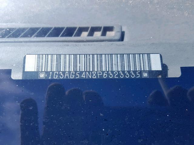 1G3AG54N8P6323335 - 1993 OLDSMOBILE CUTLASS CI BURGUNDY photo 10