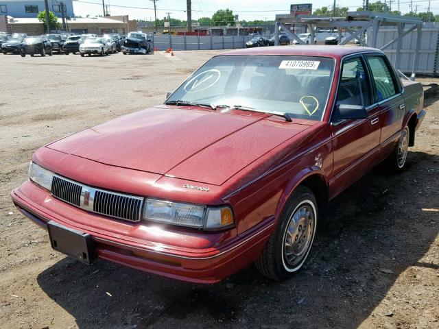 1G3AG54N8P6323335 - 1993 OLDSMOBILE CUTLASS CI BURGUNDY photo 2