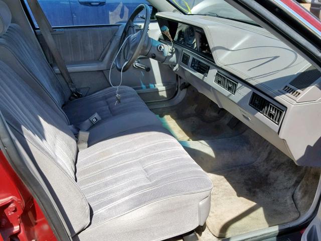 1G3AG54N8P6323335 - 1993 OLDSMOBILE CUTLASS CI BURGUNDY photo 5