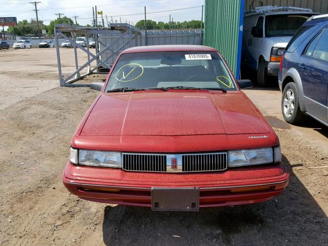 1G3AG54N8P6323335 - 1993 OLDSMOBILE CUTLASS CI BURGUNDY photo 9