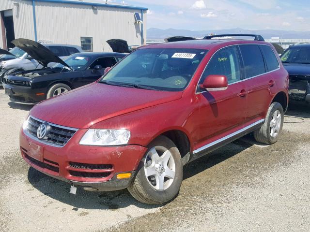 WVGBC67L84D022695 - 2004 VOLKSWAGEN TOUAREG 3. MAROON photo 2