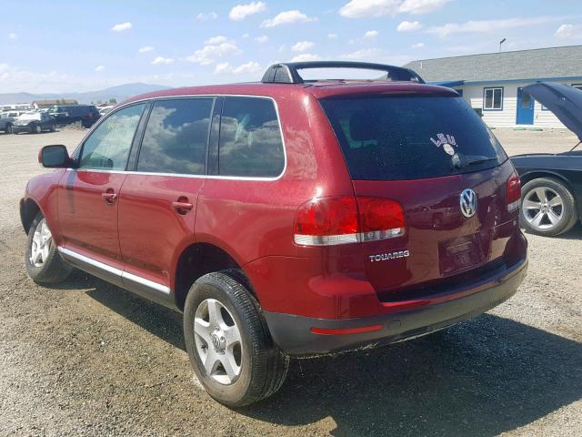 WVGBC67L84D022695 - 2004 VOLKSWAGEN TOUAREG 3. MAROON photo 3