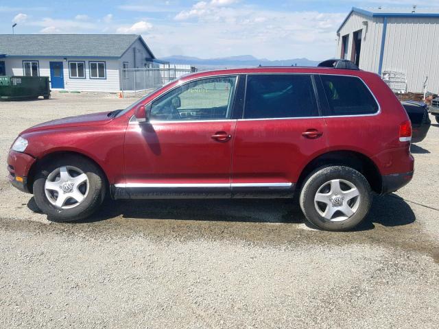 WVGBC67L84D022695 - 2004 VOLKSWAGEN TOUAREG 3. MAROON photo 9