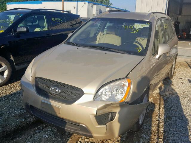 KNAFG526977111892 - 2007 KIA RONDO LX GOLD photo 2