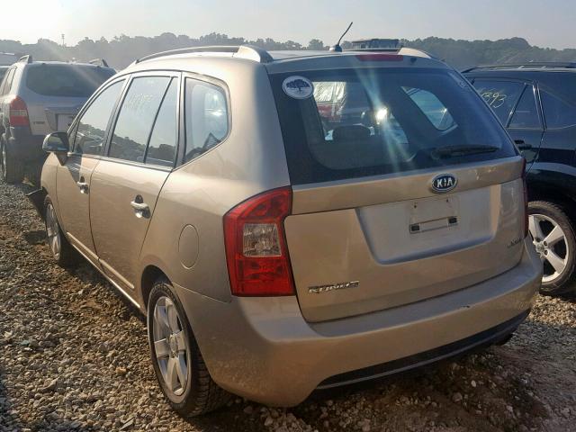 KNAFG526977111892 - 2007 KIA RONDO LX GOLD photo 3